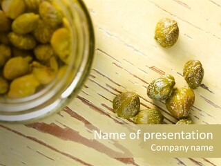 Jar Brine Glass PowerPoint Template