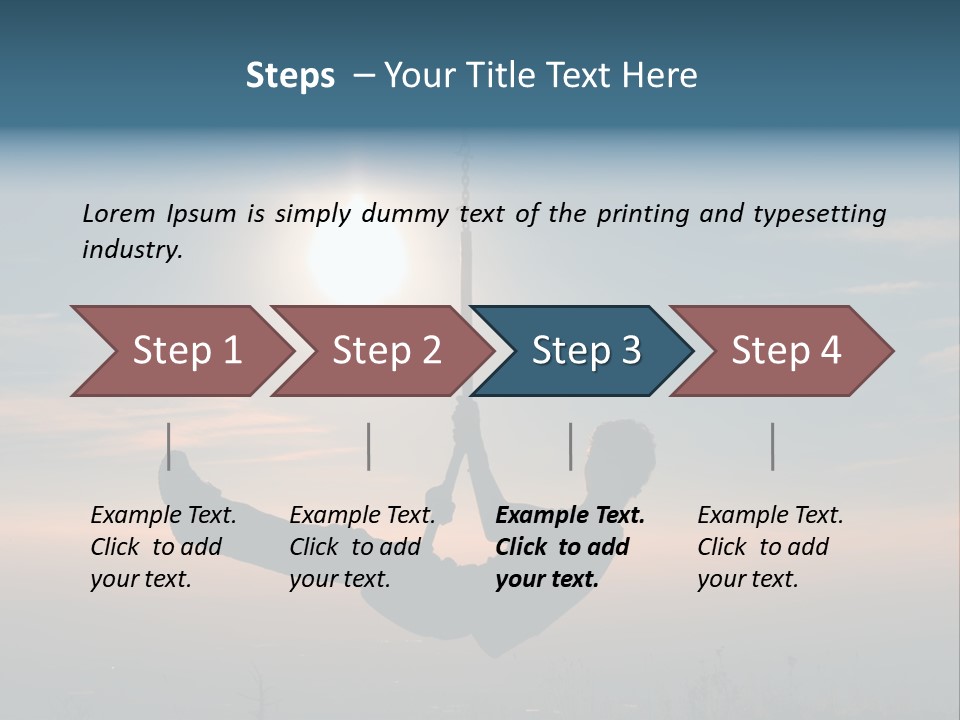 Silhouette Fun Back Lite PowerPoint Template