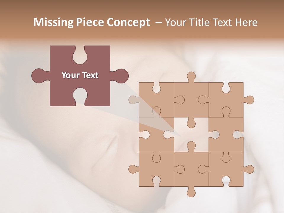 Sepia Portrait Posing PowerPoint Template