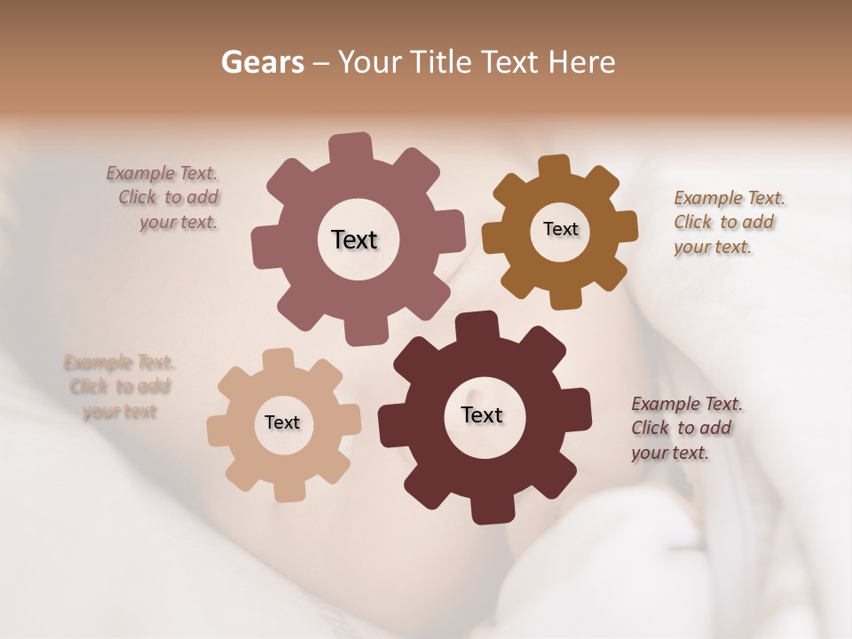 Sepia Portrait Posing PowerPoint Template