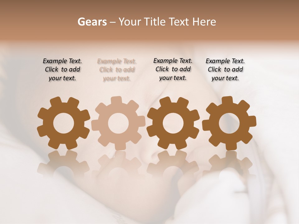 Sepia Portrait Posing PowerPoint Template