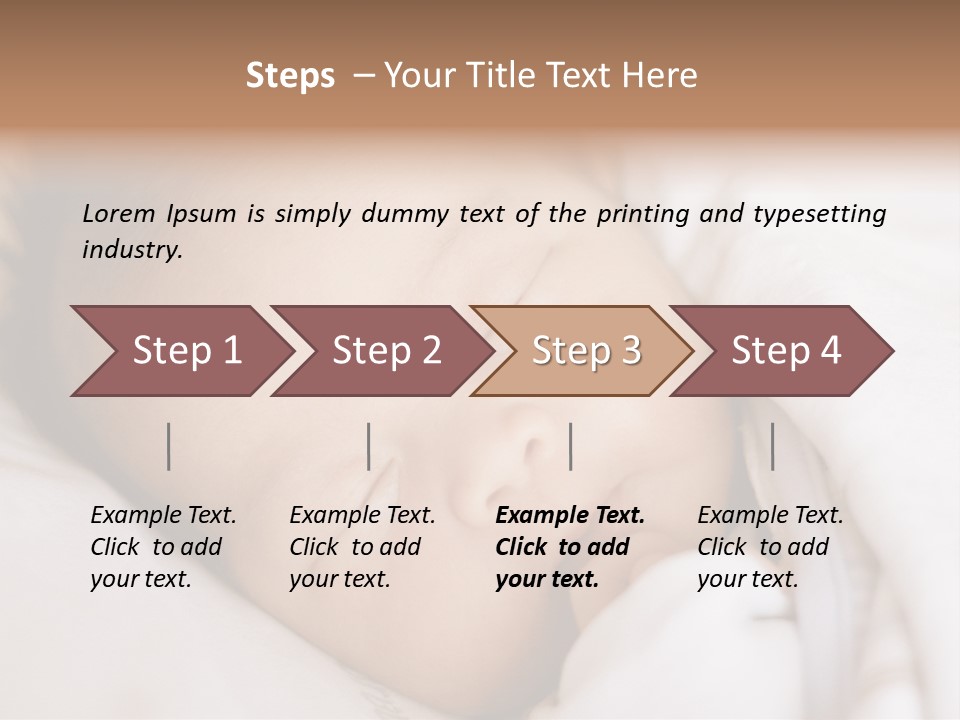 Sepia Portrait Posing PowerPoint Template