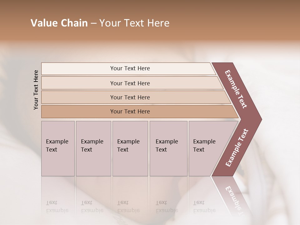 Sepia Portrait Posing PowerPoint Template