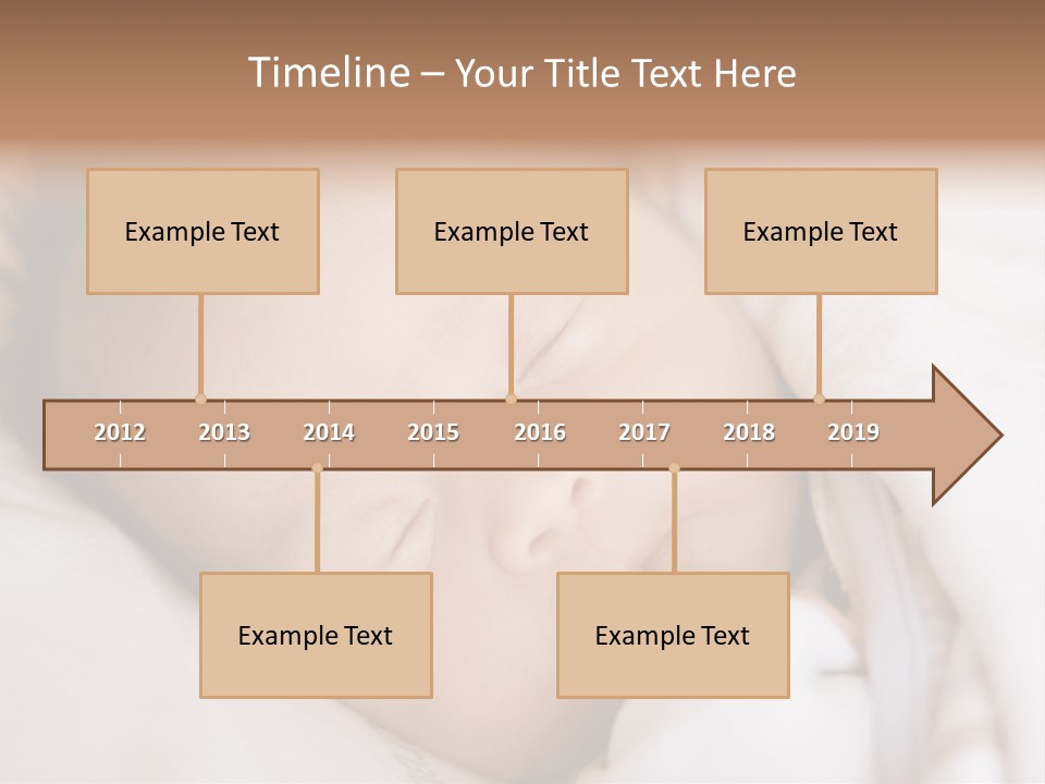 Sepia Portrait Posing PowerPoint Template
