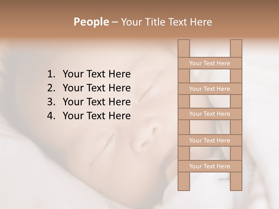 Sepia Portrait Posing PowerPoint Template