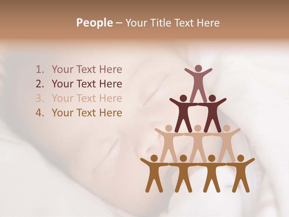 Sepia Portrait Posing PowerPoint Template