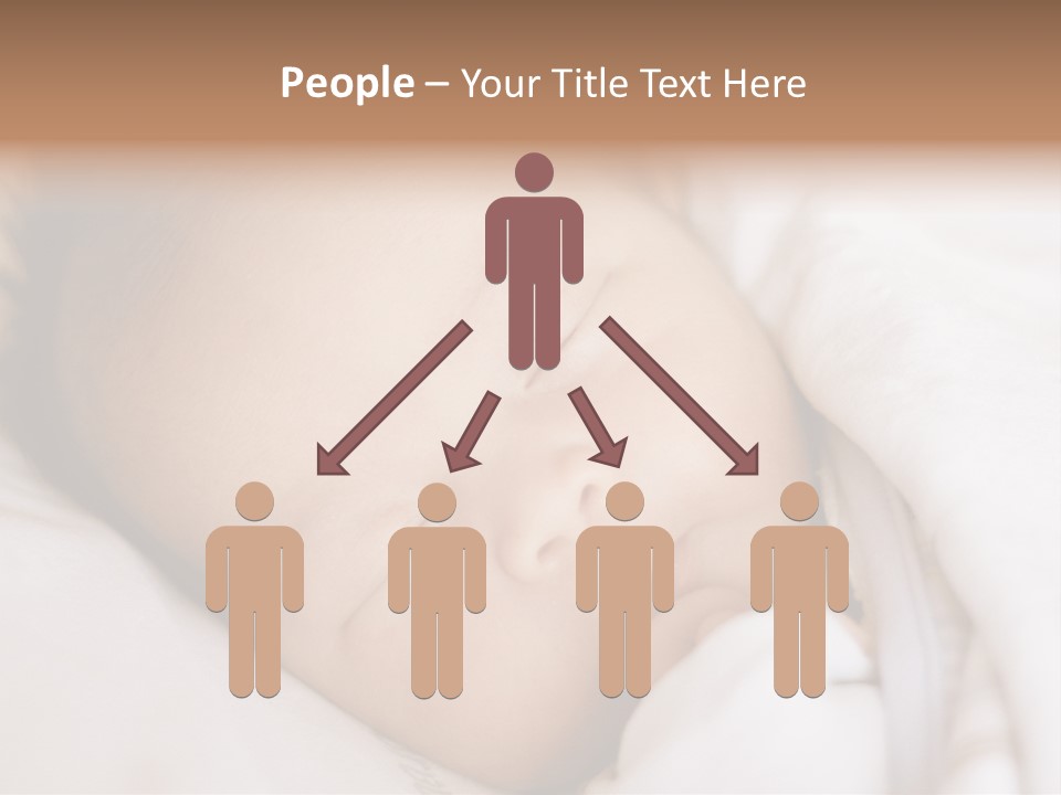 Sepia Portrait Posing PowerPoint Template