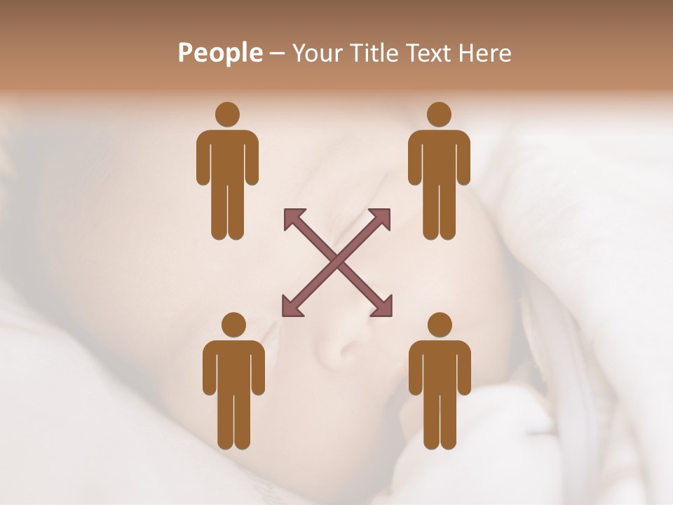 Sepia Portrait Posing PowerPoint Template