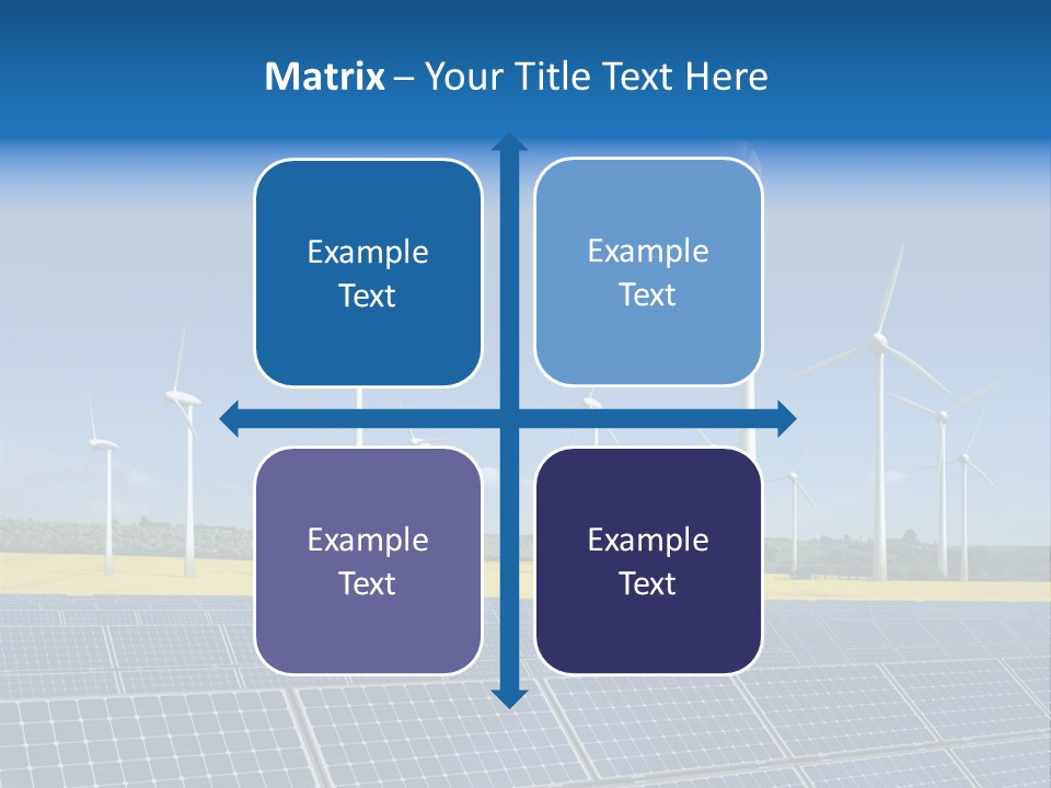 Solar Panel Elektrizitaet Eco PowerPoint Template