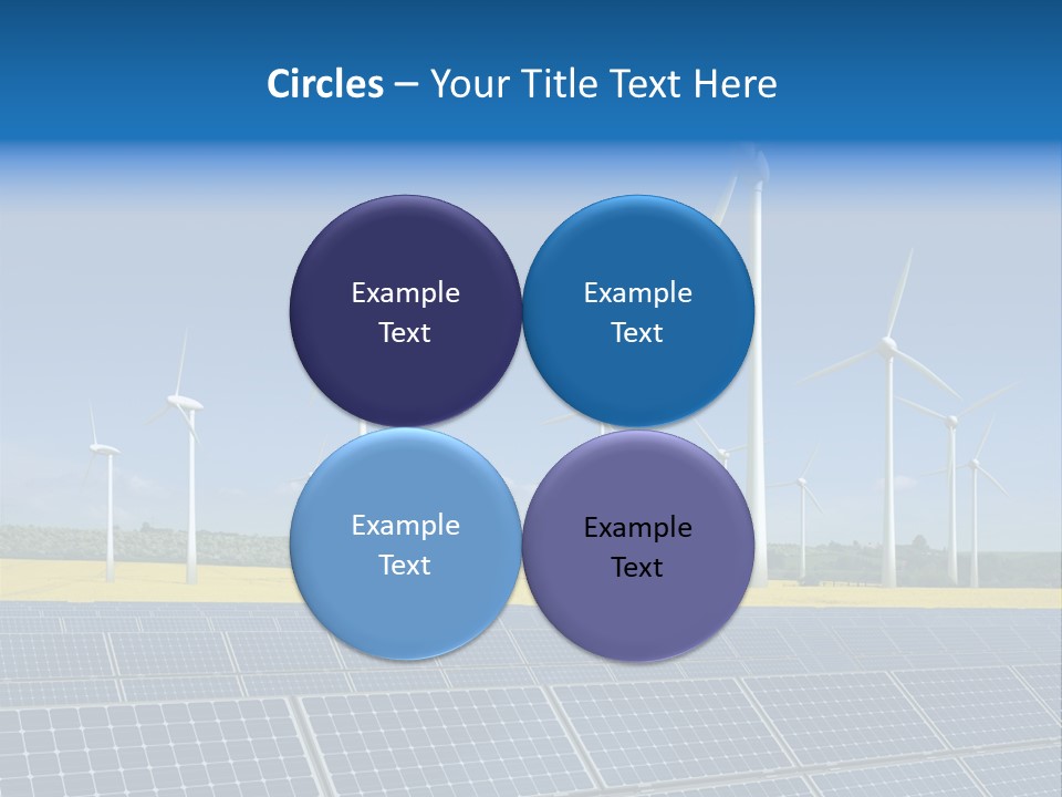 Solar Panel Elektrizitaet Eco PowerPoint Template