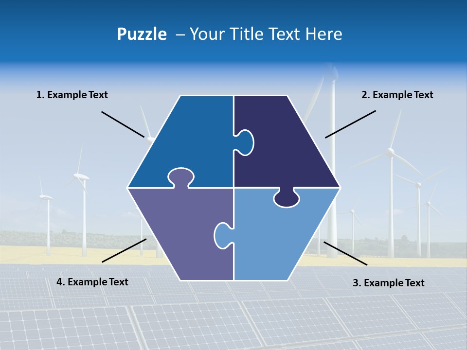 Solar Panel Elektrizitaet Eco PowerPoint Template