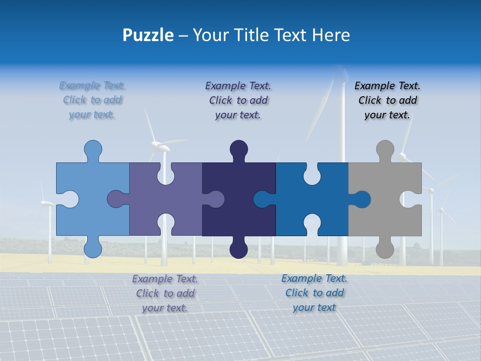 Solar Panel Elektrizitaet Eco PowerPoint Template