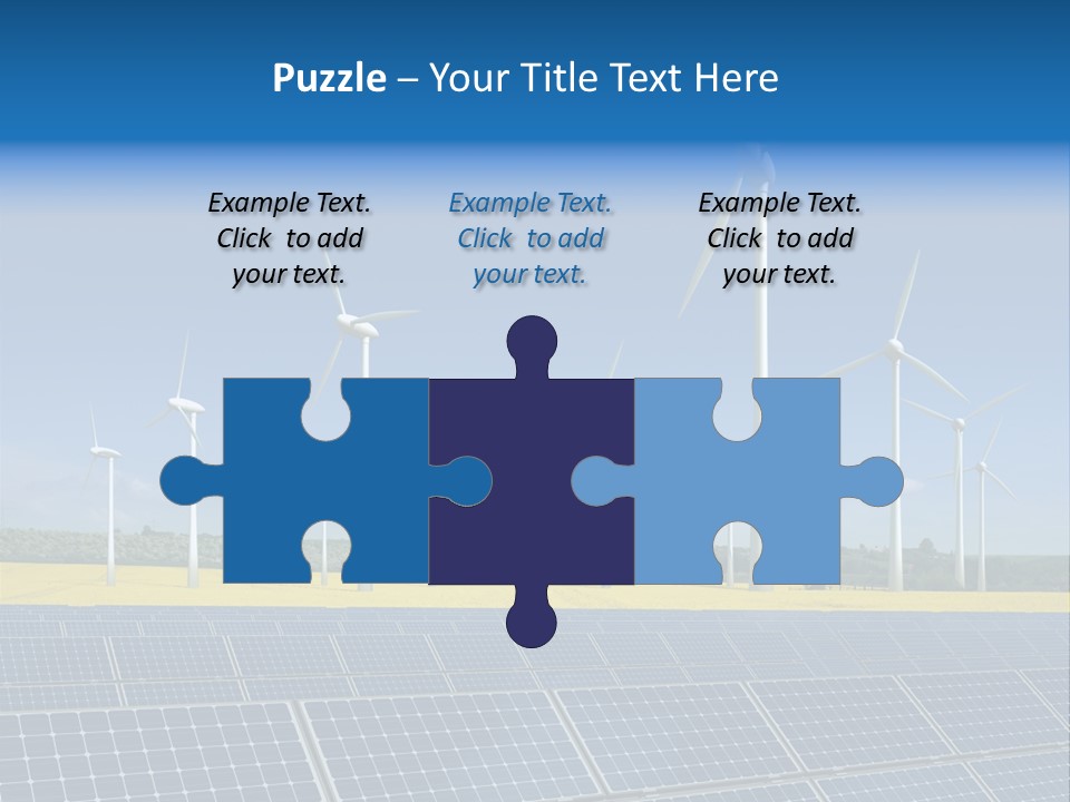 Solar Panel Elektrizitaet Eco PowerPoint Template