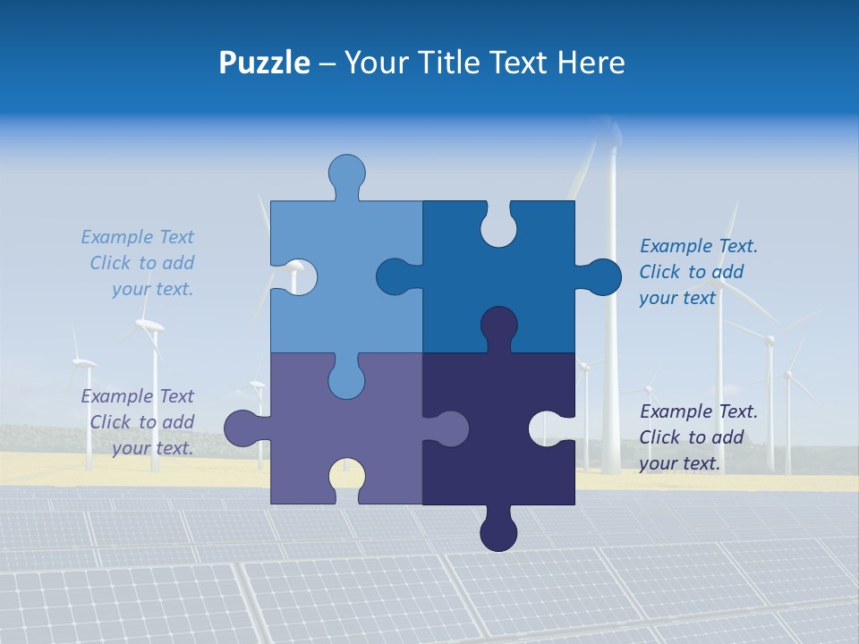 Solar Panel Elektrizitaet Eco PowerPoint Template