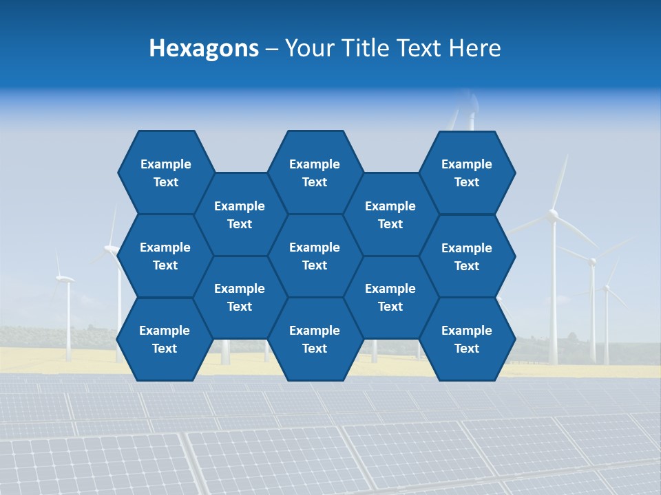 Solar Panel Elektrizitaet Eco PowerPoint Template