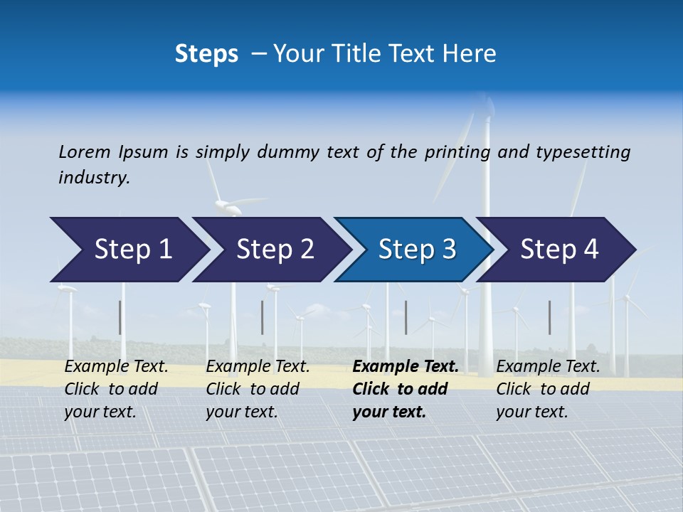 Solar Panel Elektrizitaet Eco PowerPoint Template