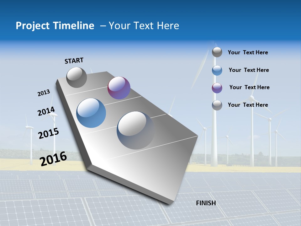 Solar Panel Elektrizitaet Eco PowerPoint Template