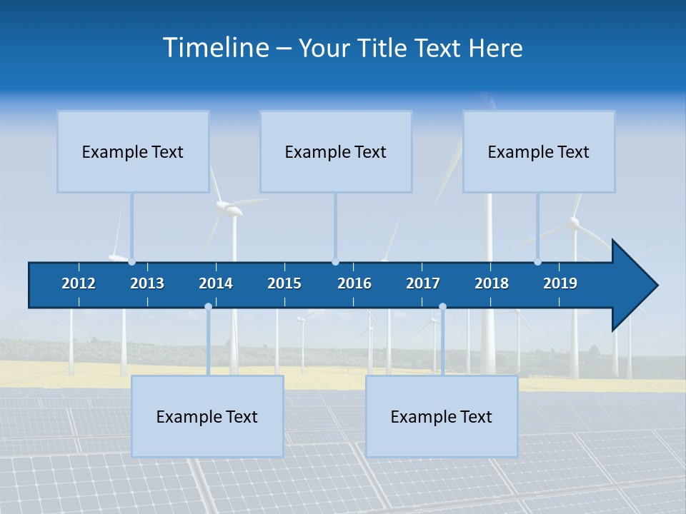 Solar Panel Elektrizitaet Eco PowerPoint Template