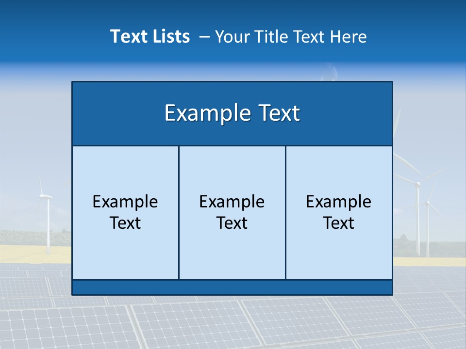 Solar Panel Elektrizitaet Eco PowerPoint Template