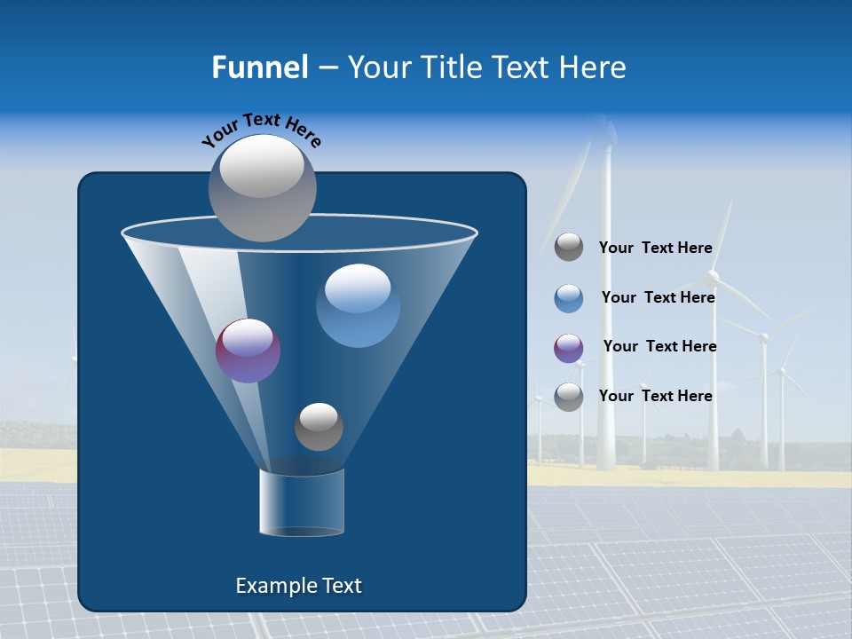 Solar Panel Elektrizitaet Eco PowerPoint Template