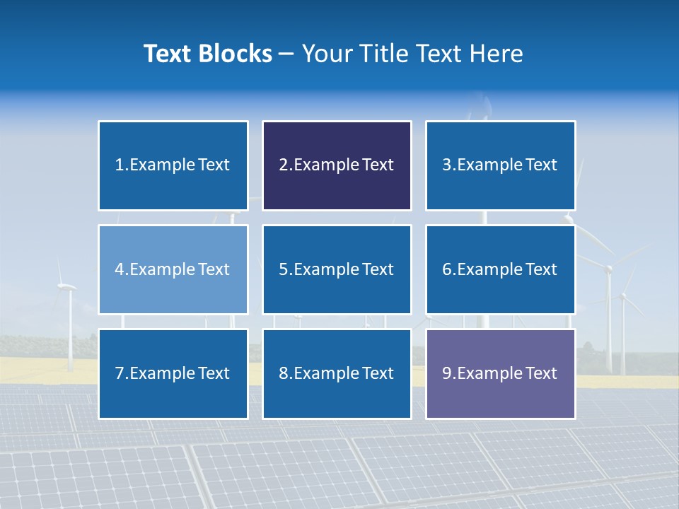 Solar Panel Elektrizitaet Eco PowerPoint Template