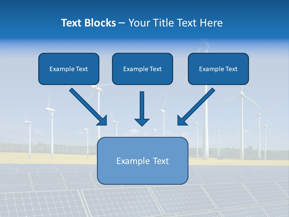 Solar Panel Elektrizitaet Eco PowerPoint Template