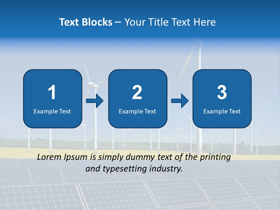 Solar Panel Elektrizitaet Eco PowerPoint Template