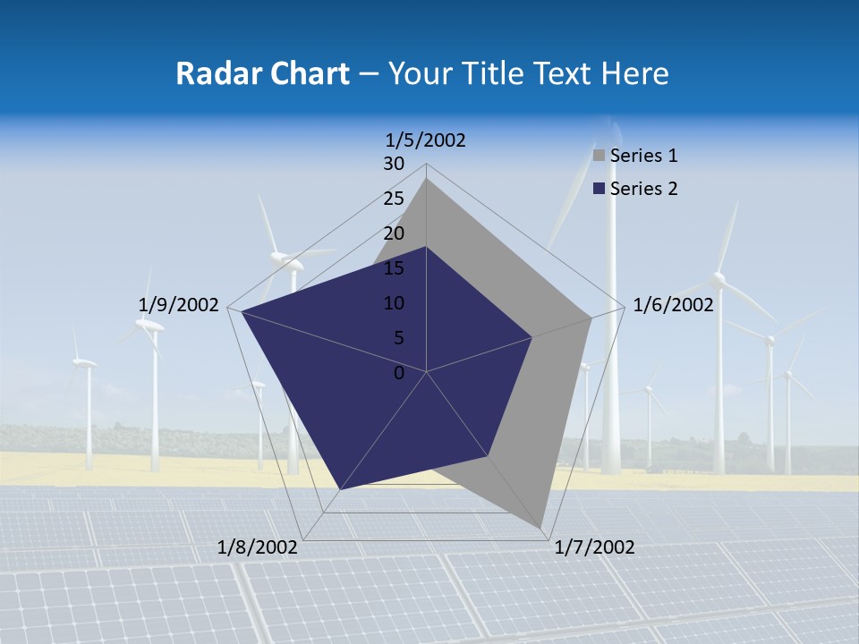 Solar Panel Elektrizitaet Eco PowerPoint Template