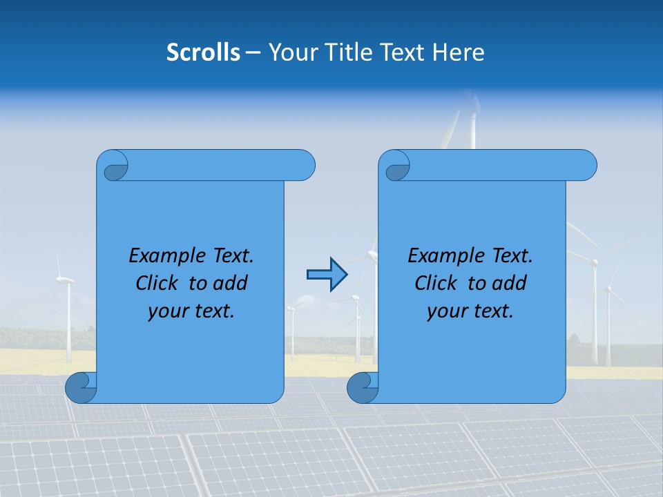 Solar Panel Elektrizitaet Eco PowerPoint Template
