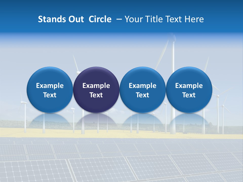 Solar Panel Elektrizitaet Eco PowerPoint Template