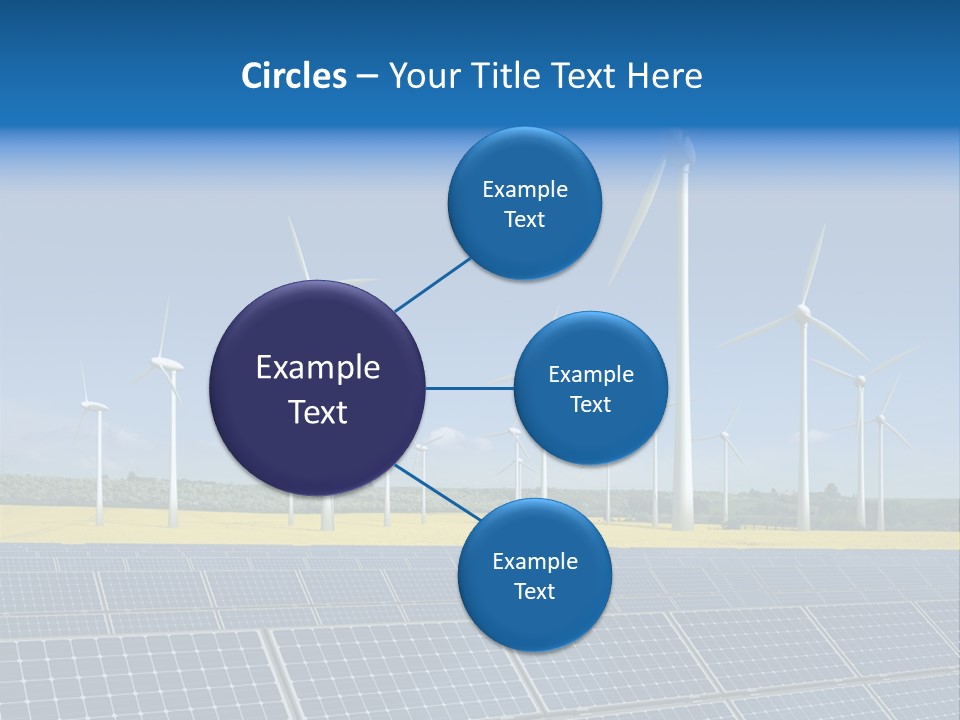 Solar Panel Elektrizitaet Eco PowerPoint Template