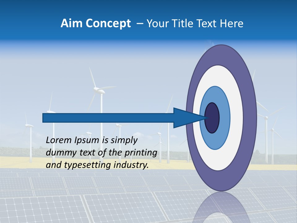 Solar Panel Elektrizitaet Eco PowerPoint Template