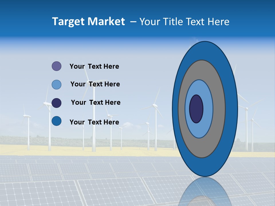 Solar Panel Elektrizitaet Eco PowerPoint Template