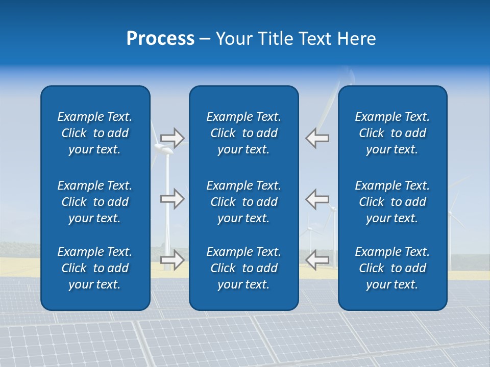 Solar Panel Elektrizitaet Eco PowerPoint Template