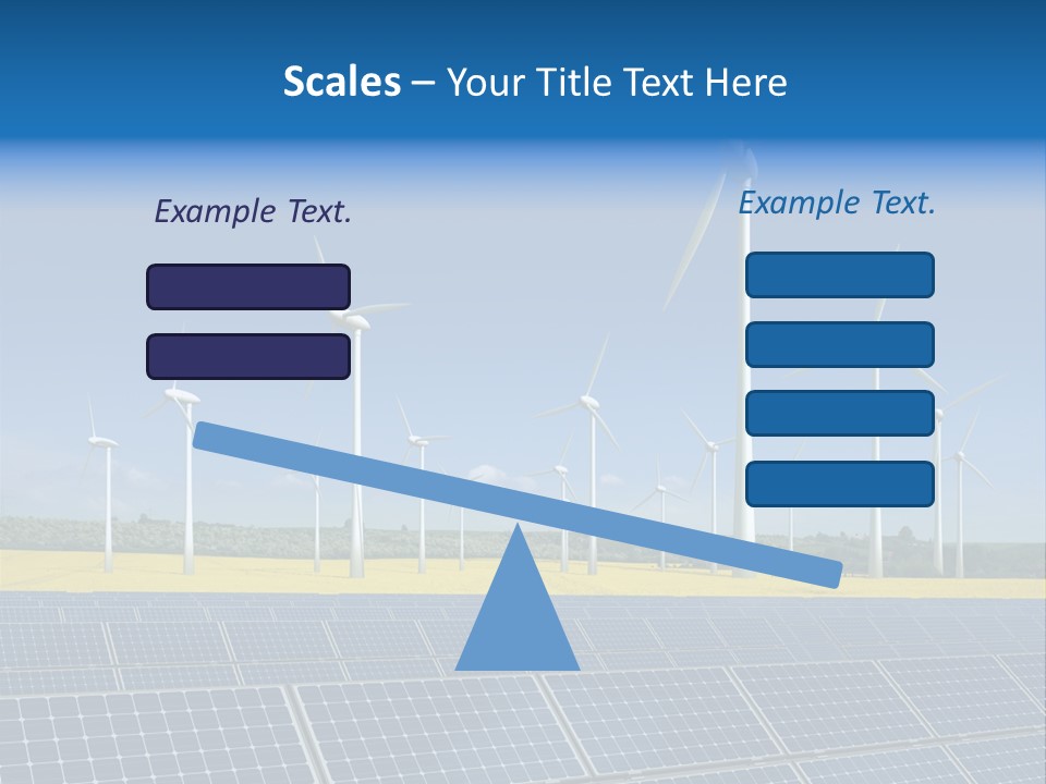 Solar Panel Elektrizitaet Eco PowerPoint Template