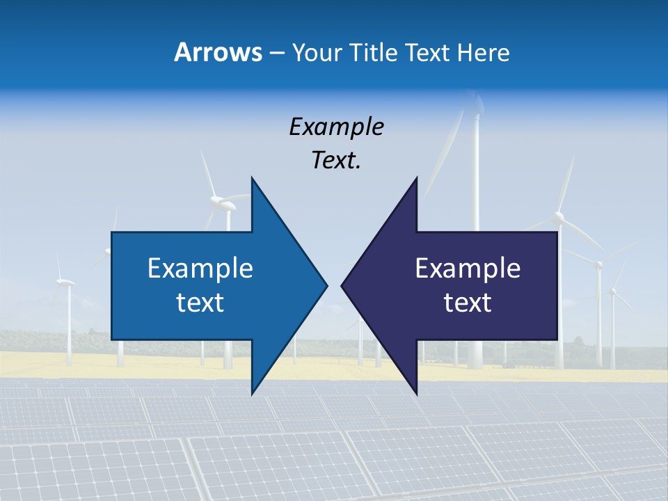 Solar Panel Elektrizitaet Eco PowerPoint Template