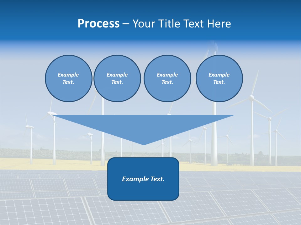 Solar Panel Elektrizitaet Eco PowerPoint Template