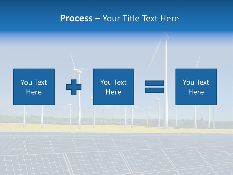 Solar Panel Elektrizitaet Eco PowerPoint Template