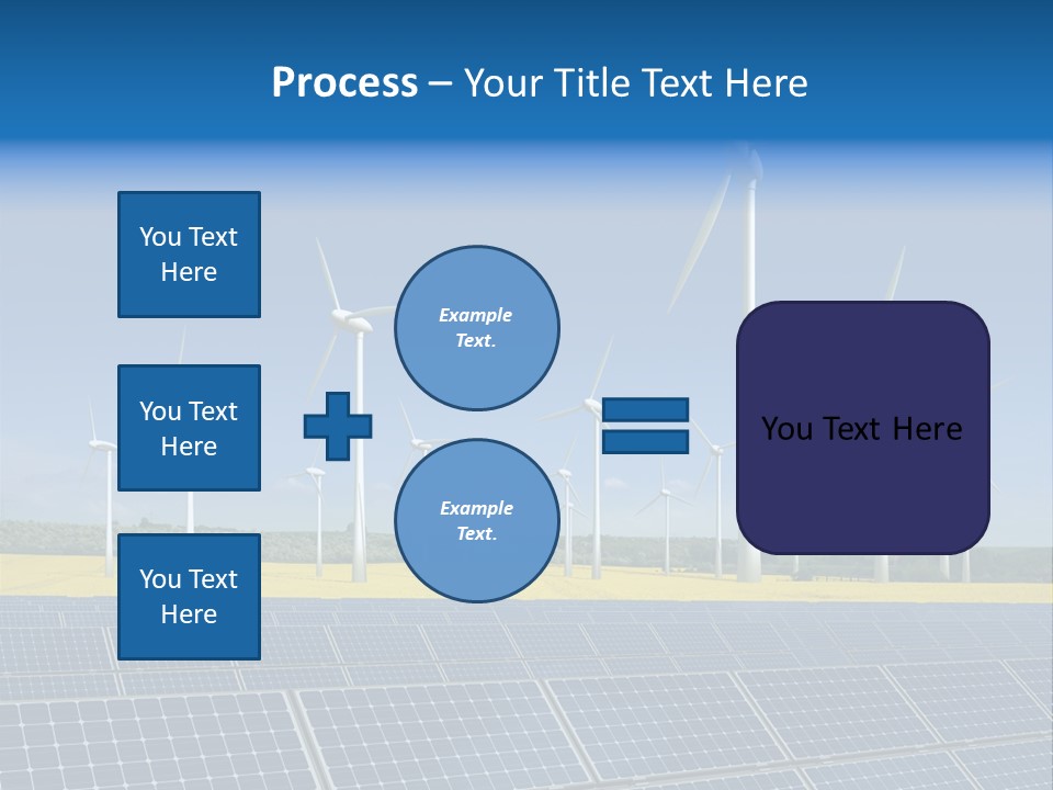 Solar Panel Elektrizitaet Eco PowerPoint Template