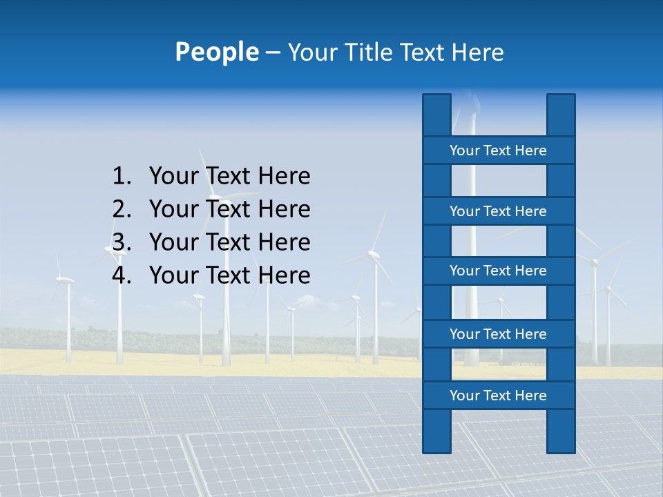 Solar Panel Elektrizitaet Eco PowerPoint Template