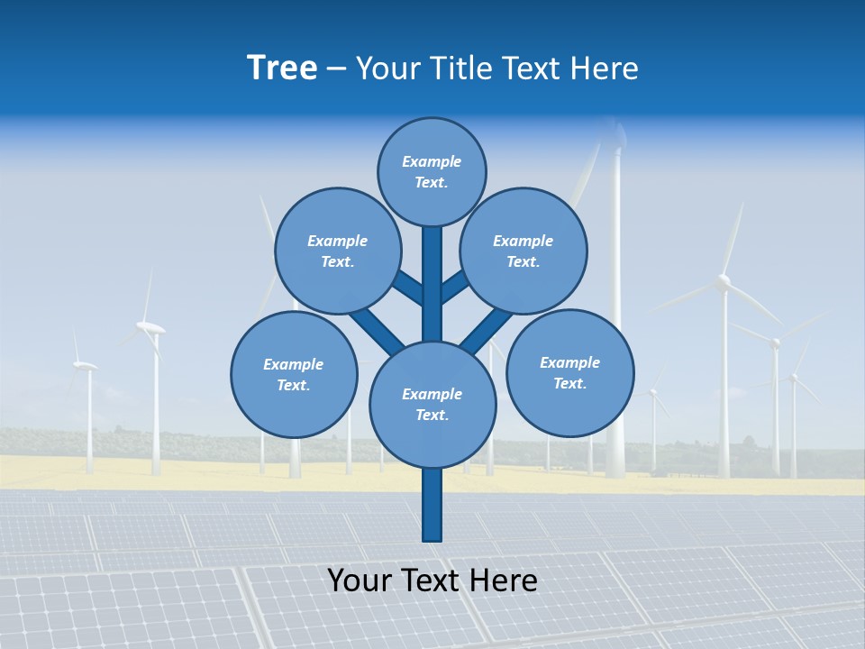 Solar Panel Elektrizitaet Eco PowerPoint Template