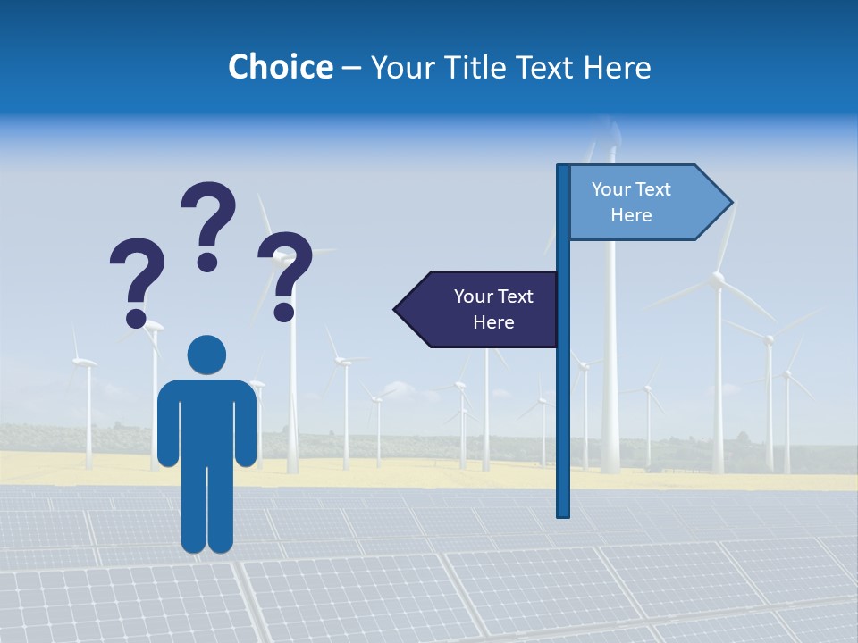 Solar Panel Elektrizitaet Eco PowerPoint Template