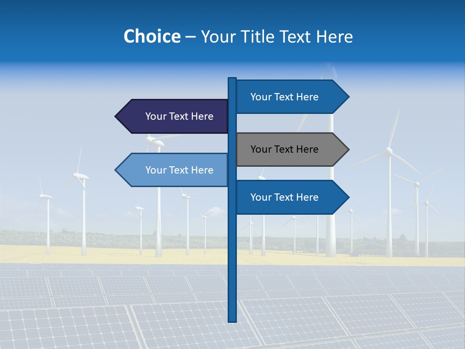 Solar Panel Elektrizitaet Eco PowerPoint Template