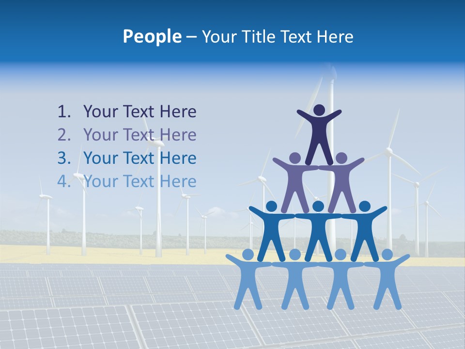 Solar Panel Elektrizitaet Eco PowerPoint Template