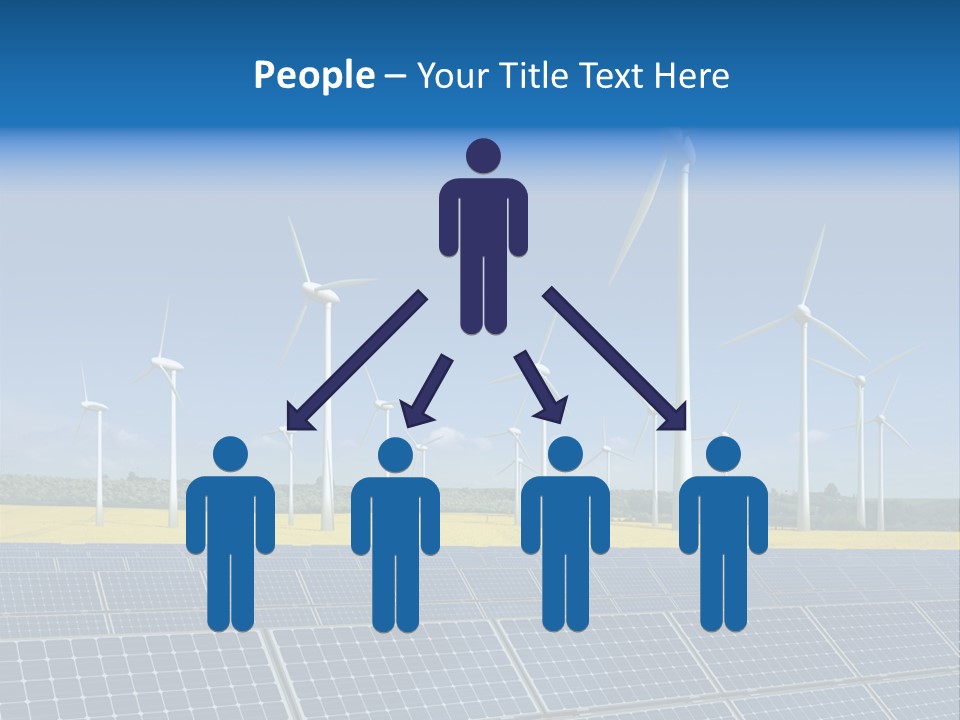 Solar Panel Elektrizitaet Eco PowerPoint Template