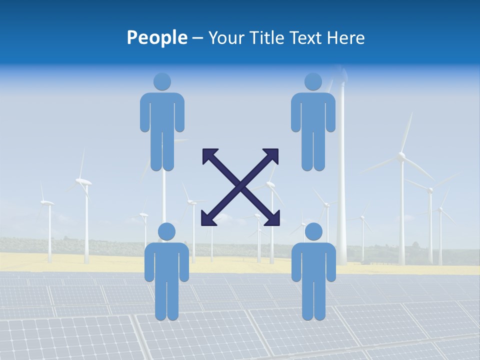 Solar Panel Elektrizitaet Eco PowerPoint Template