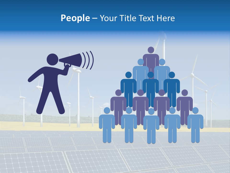 Solar Panel Elektrizitaet Eco PowerPoint Template