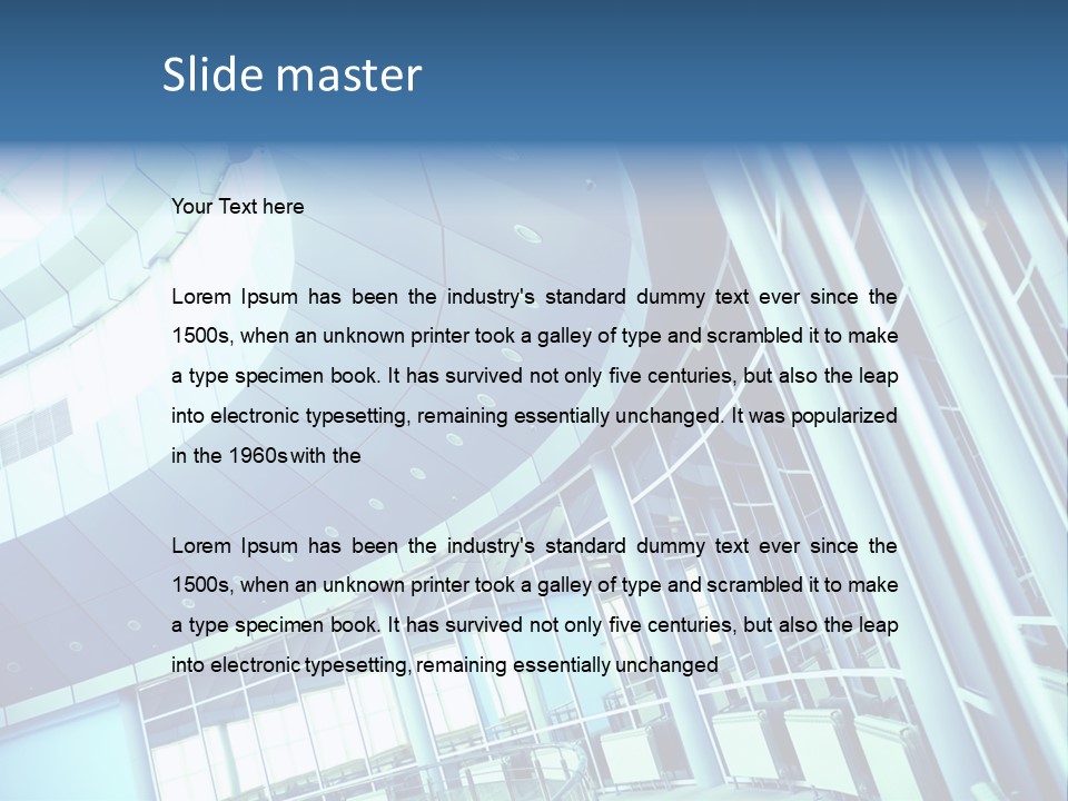 Motion White Office PowerPoint Template