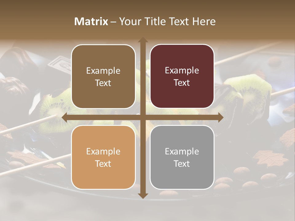 Sweet Vegetarian Skewer PowerPoint Template