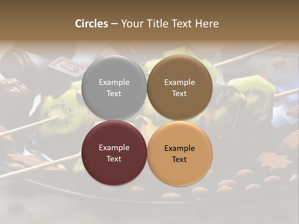 Sweet Vegetarian Skewer PowerPoint Template